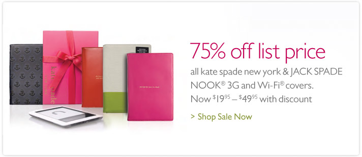 Coordinate in style - Expand your library of NOOK accessories.
