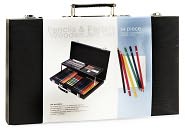 Pencil & Pastel Wooden Art Case - 54 pieces