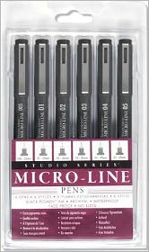 Studio Series Micro-Line Black Pen Set of 6