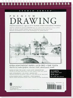 Studio Series Premium Drawing Pad 8'' x 10''