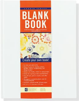 Studio Series "Create Your Own Book" White Blank Book -8.5" x11"