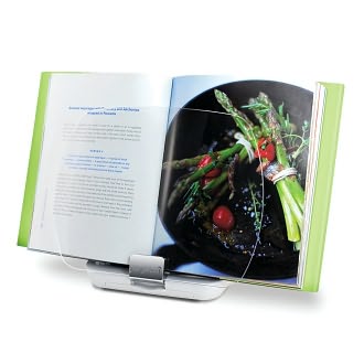 Chef's Center White & Silver Cookbook Holder