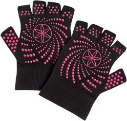 Super Grippy Yoga Gloves - With Pink Dots