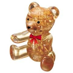 Crystal Puzzles - Teddy Bear (Gold) 41 pc puzzle