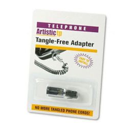 Softalk 21002 Rotating 360 Telephone Cord Detangler Clear/Black