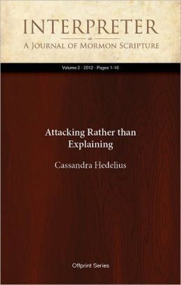 Attacking Rather than Explaining