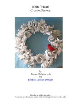 White & Silver Wreath Crochet Pattern