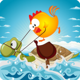 Chicks and Turtles: Water Crossing!