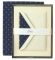 Hand Bordered Fleur de Lis Half Sheets in Ecruwhite