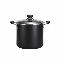 T-fal® A9227974 Total-Non Stick 8-Quart Stock Pot, Black