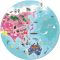 Our Blue Planet 208 pc round double sided puzzle