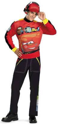 Cars Lightning Mcqueen Adult Costume: X-Large (42-46)