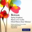 CD Cover Image. Title: Britten: Spring Symphony; Hymn to St. Cecilia; Choral Dances from 'Gloriana', Artist: George Malcolm