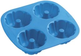 Easy-Flex Silicone Mini Fluted Tube Pan-4 Cavity