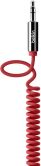 Product Image. Title: Belkin AV10126tt06-RED MIXIT Coiled AUX 6' Cable--Red