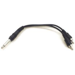 HOSA TECHNOLOGY INC. YPR124 Mono 1/4 Inch Phone (m) - Two RCA (m) 6 In.