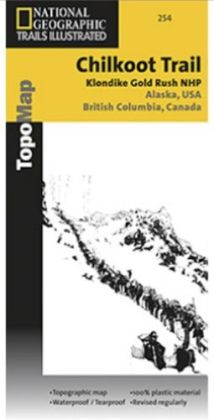 National Geographic TI00000254 Map Of Chilkoot Trail-Klondike Gold Rush - Alaska