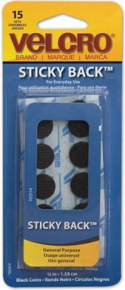 VELCRO(R) brand STICKY BACK(R) Coins 5/8