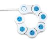 Product Image. Title: Quirky Pivot Power Strip Surge Protector - White