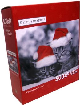 500 PC PUZZLE - CHRISTMAS CATS - KEITH KIMBERLIN