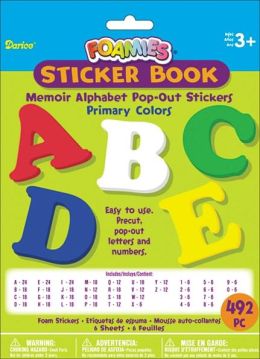 Foam Pop-Out Sticker Book 492/Pkg-Memoir Alphabet-Primary