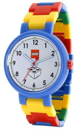 LEGO white dial with brick adult watch