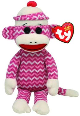 TY Beanie Baby Sock Monkey Zig-Zag