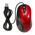Product Image. Title: BasAcc - USB Optical Scroll Wheel Mouse, Red / Black