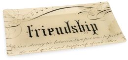 Friendship Glass Tray 9 x 4.5