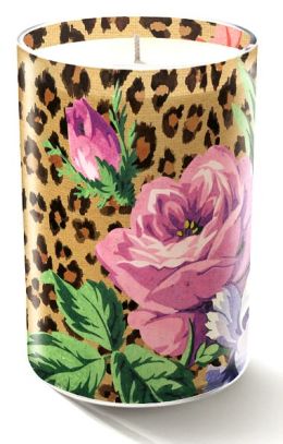 Leopard Rose Small Glass Candle 3x2