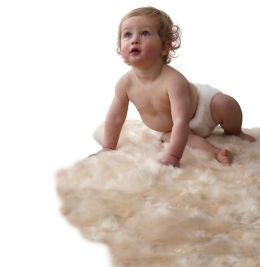 Auskin Infant Care Lambskin Soft Natural Longwool