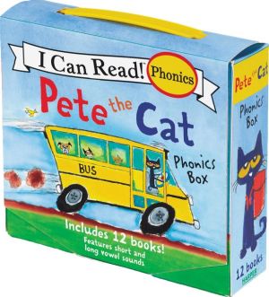 Pete the Cat Phonics Box: Includes 12 Mini-Books Featuring Short and Long Vowel Sounds