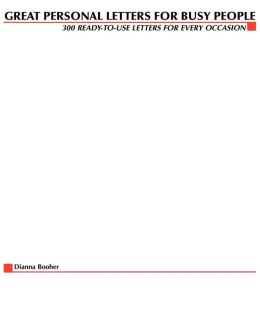 Great Personal Letters For Busy People