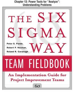 The Six Sigma Way Team Fieldbook, Chapter 13 - Power Tools for !ÿTitle/