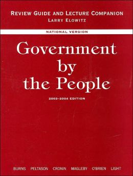Review Guide and Lecture Companion: National Version Thomas Cronin