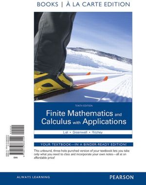 Finite Mathematics and Calculus with Applications Books a la carte Edition