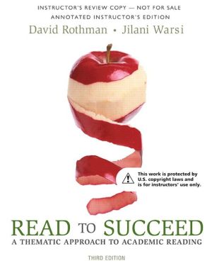 Read to Succeed: A Thematic Approach to Academic Reading, Books a la Carte Edition