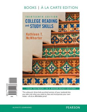 College Reading and Study Skills, Books a la Carte Edition