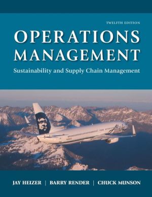 Operations Management: Sustainability and Supply Chain Management