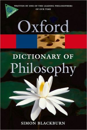 The Oxford Dictionary of Philosophy
