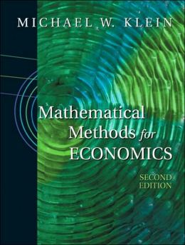 Mathematical Methods for Economics