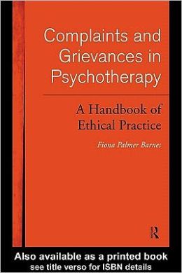 Complaints and Grievances in Psychotherapy