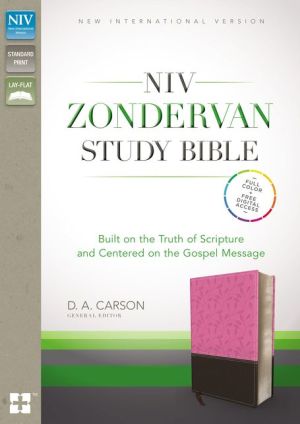 NIV, Zondervan Study Bible, Imitation Leather, Pink/Brown, Indexed: Built on the Truth of Scripture and Centered on the Gospel Message