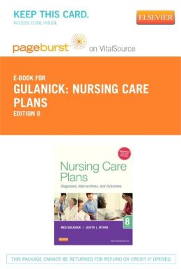 Nursing Care Plans  Pageburst EBook on VitalSource Retail Access 