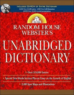 Webster's Unabridged Dictionary And Set By Random House | 9780375720260 ...