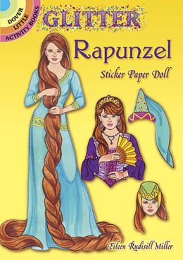 Glitter Rapunzel Sticker Paper Doll Eileen Rudisill Miller
