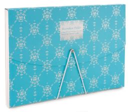 English Blue Vines Accordion Folder