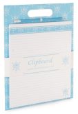 Product Image. Title: English Blue Vines Clipboard with Pad