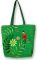 Sarah Wilkins Garden in Your Pocket Green Microfiber Tote Bag (16.5x13.5x5.5)