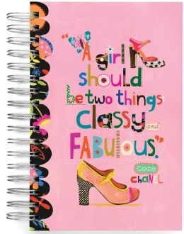 100% Recycled A Girl Should Be Two Things Shoe Lined Spiral Journal 6x9